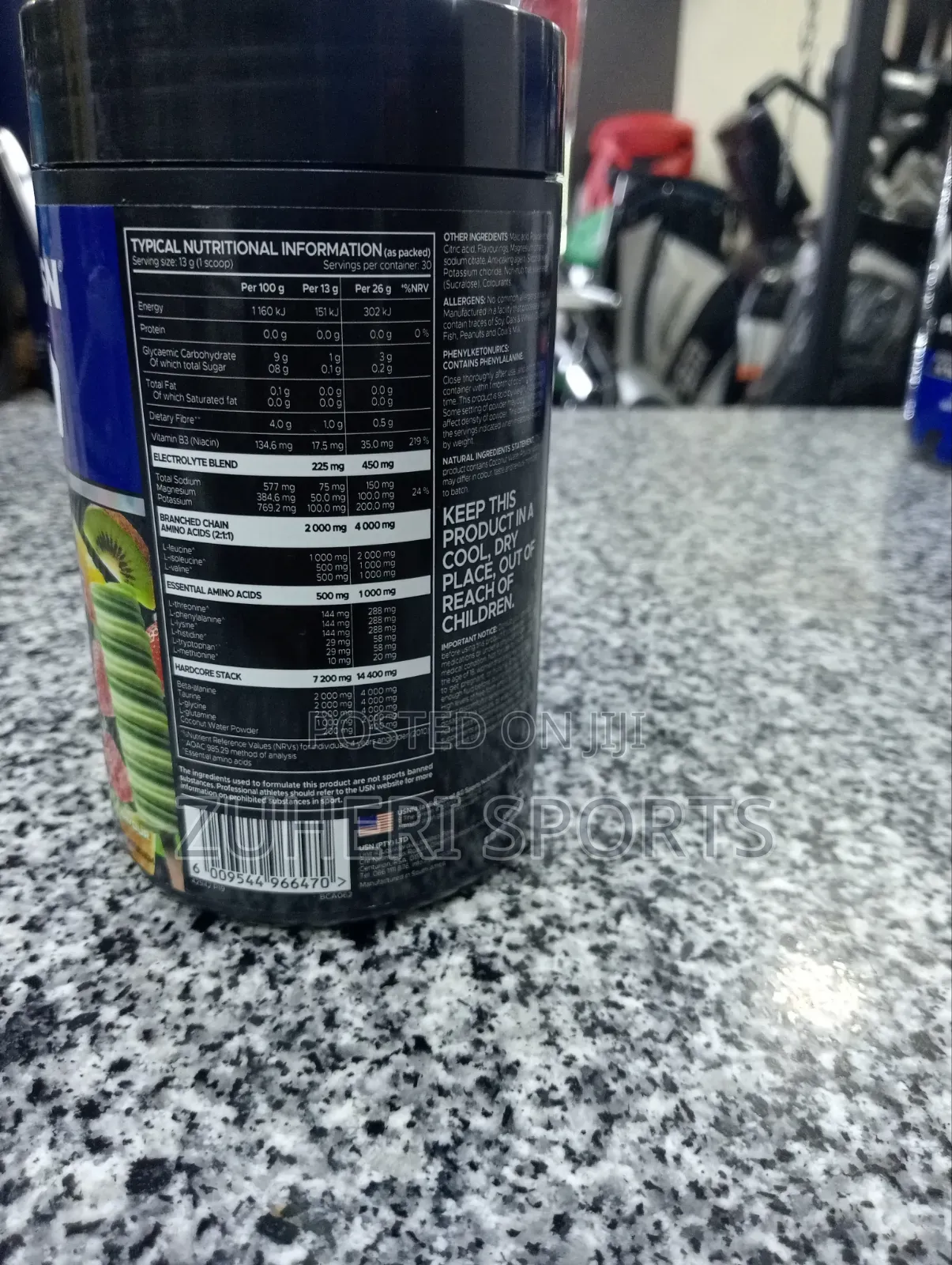Hardcore All 9 Amino 390g :Fruit Fusion