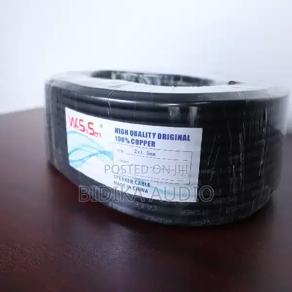 Weishisen 2x1.5mm 100% Pure Copper High-Quality Speaker Cable