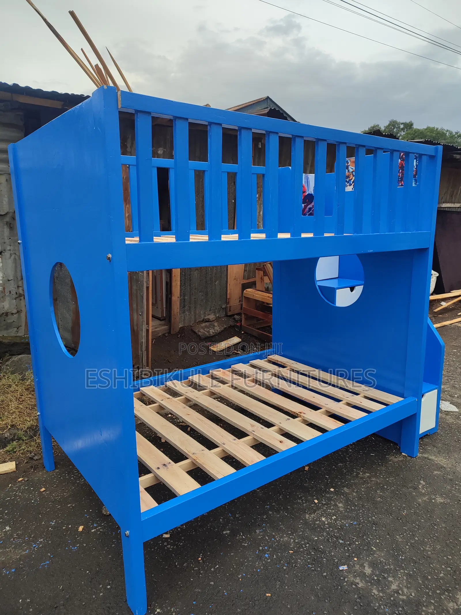 Blue Double Decker Bed