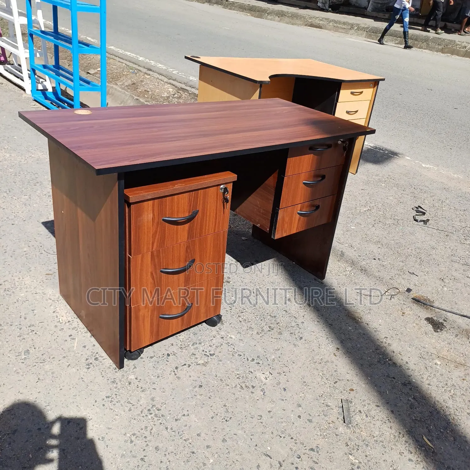 Refined Modern Office Desk/Study Table + Mobile Pedestal Offers