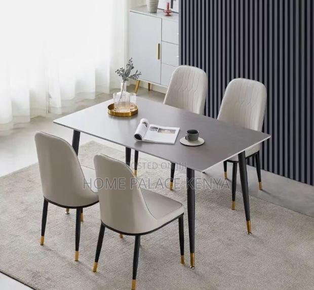 Home Dining: 4 Seater Marble Top Dining Set - thumbnail 10