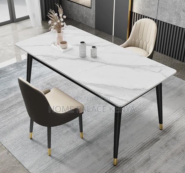 Home Dining: 4 Seater Marble Top Dining Set - thumbnail 15