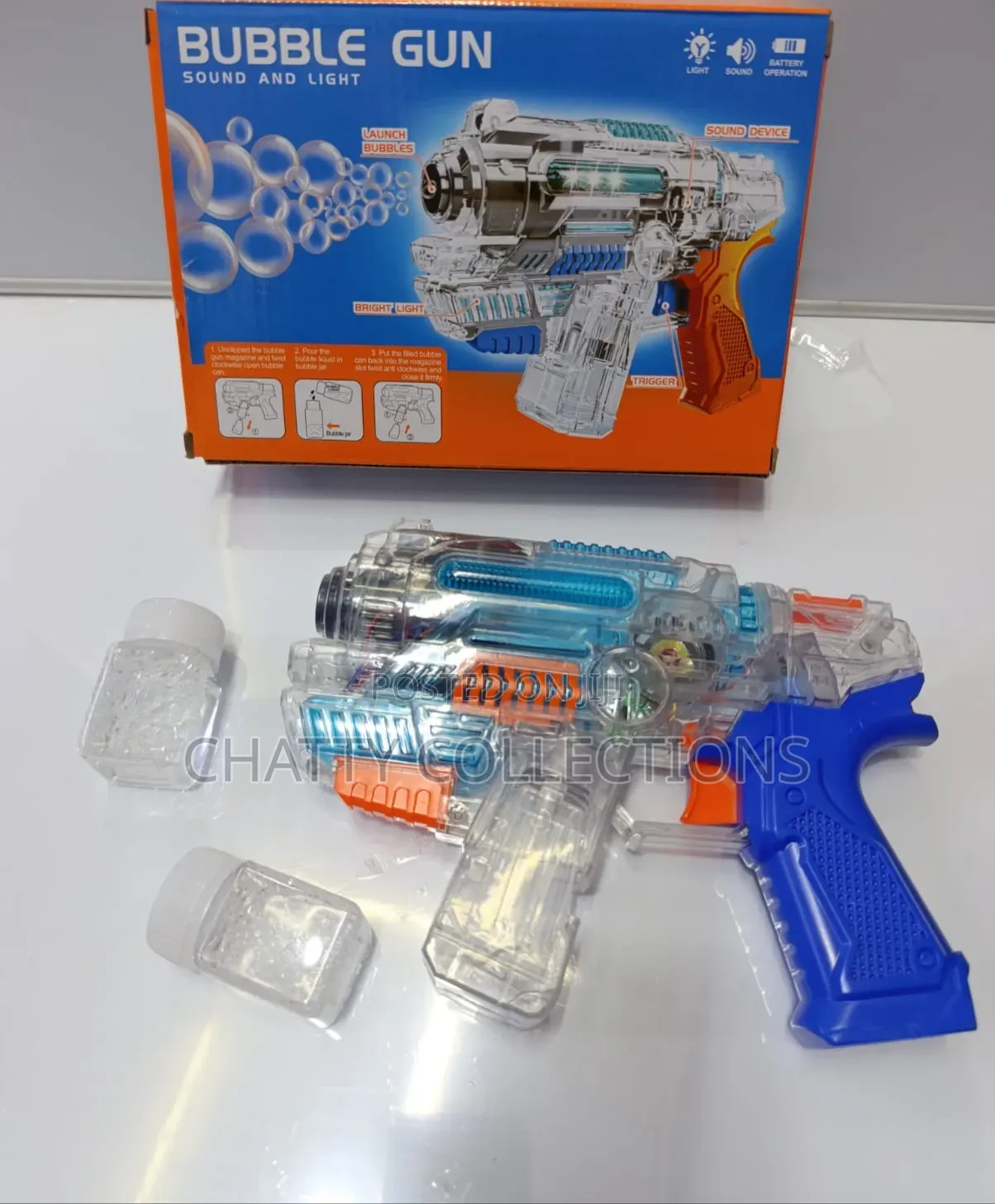 Bubble Gun With Sound and Light.