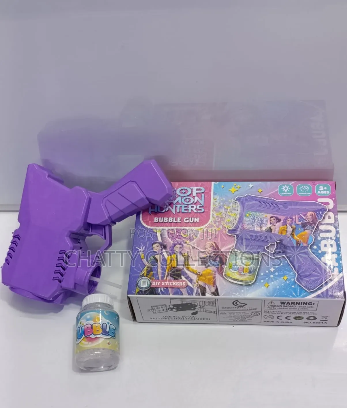 Labubu Electronic Foaming and Light Girls Bubble Gun