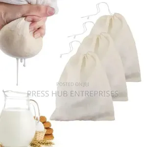 Reusable Cotton Muslin Cheesecloth Bags