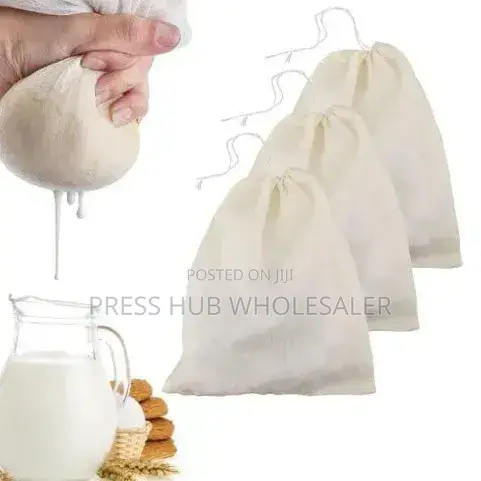 Reusable Cotton Muslin Cheesecloth Bags