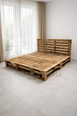 6×6 Pallet Bed-Confortable King Size Back Friendly Bed Frame. N