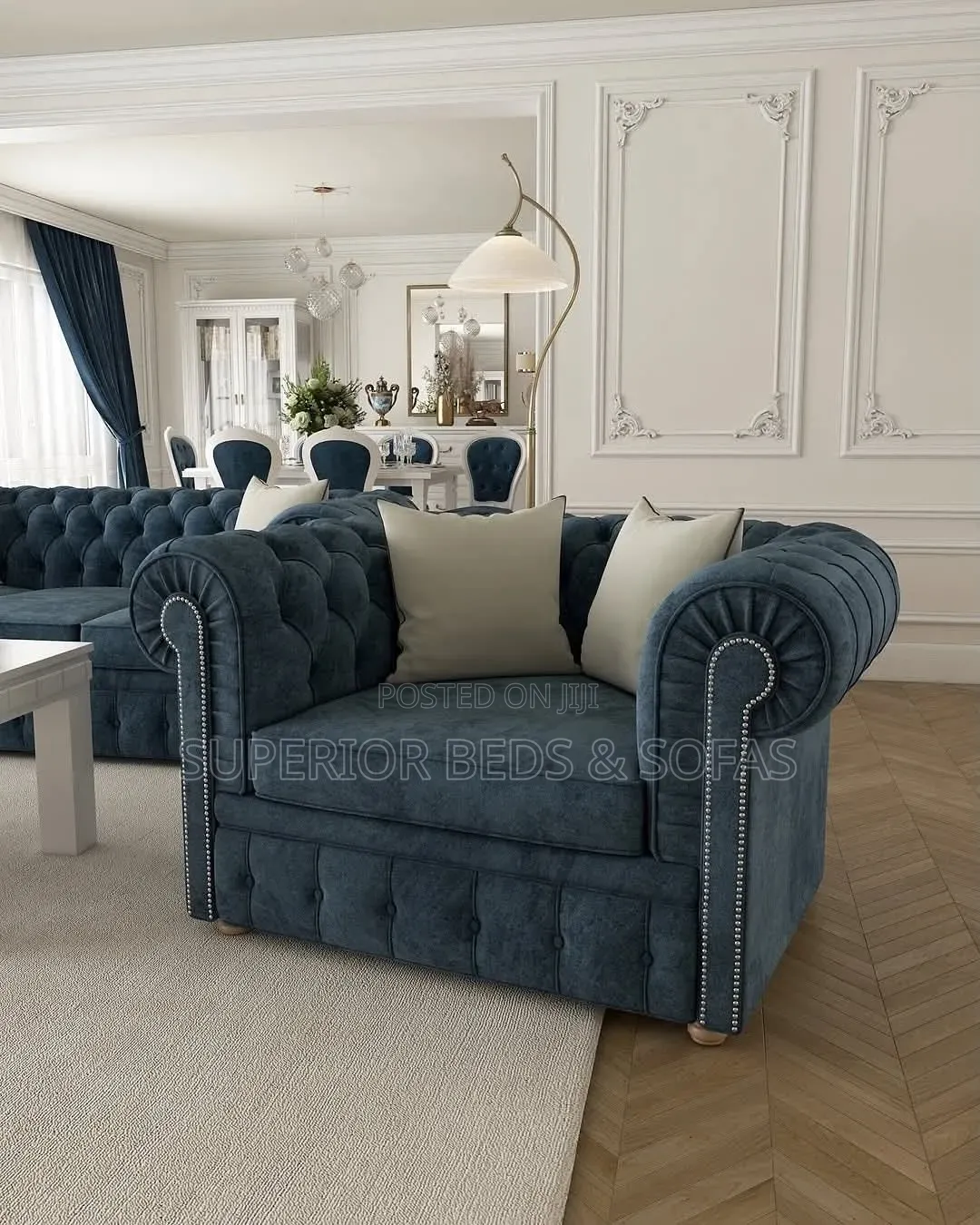 Spacious Chesterfield Single Seat