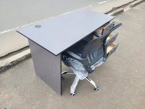 Gray Table and Chair