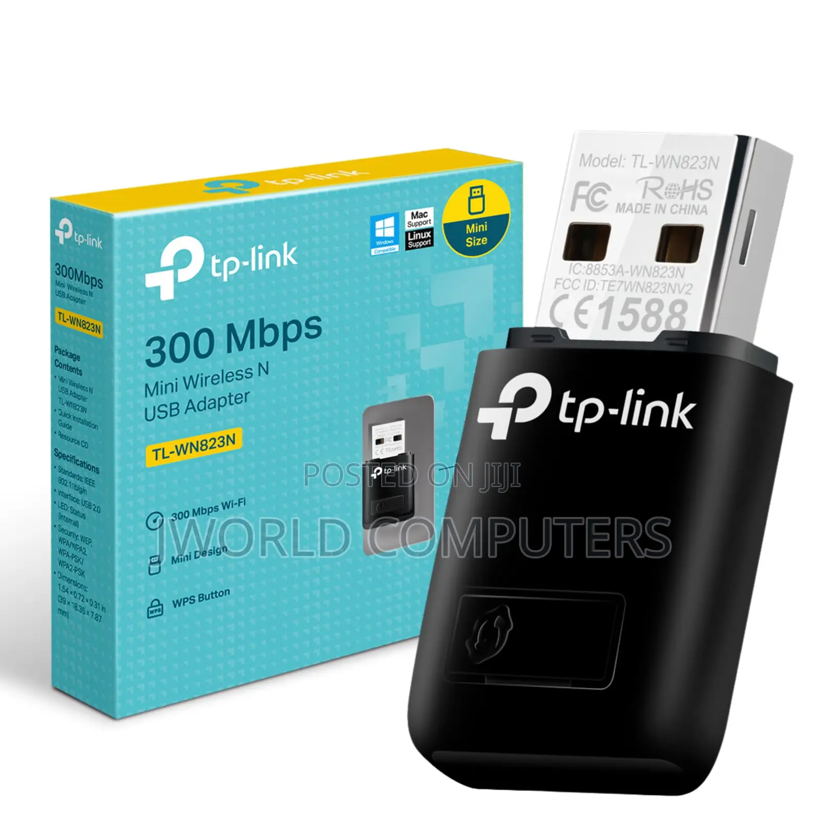 Tplink Tlwn823 300mb/S Mini Wireless N Usb Adapter
