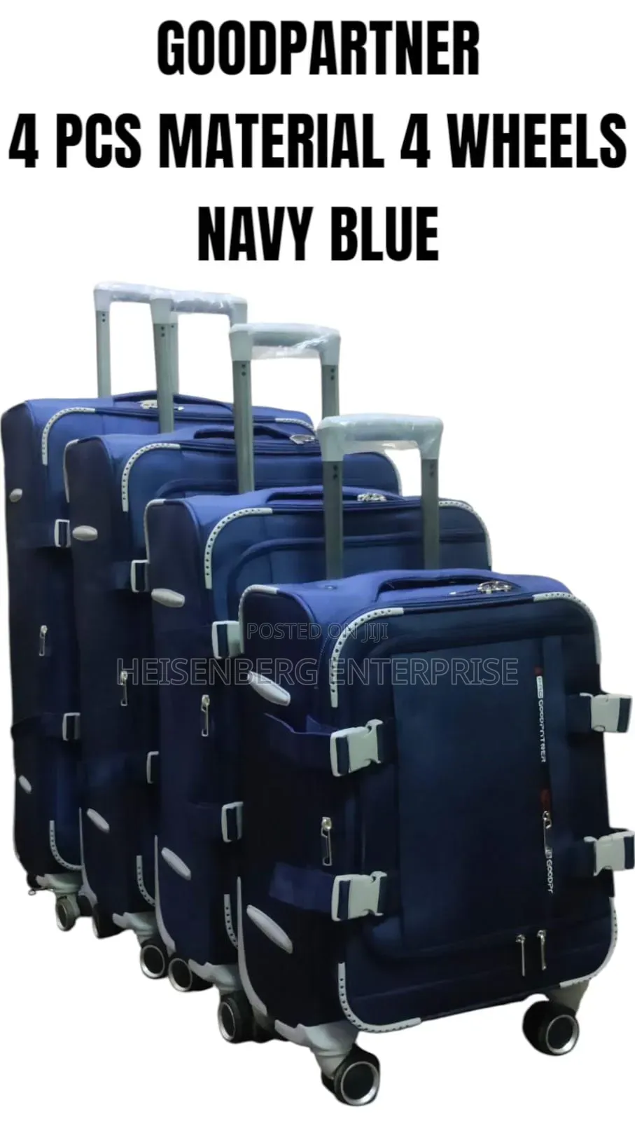 Goodpartner 4pcs With 4 Wheels Material Suitcase