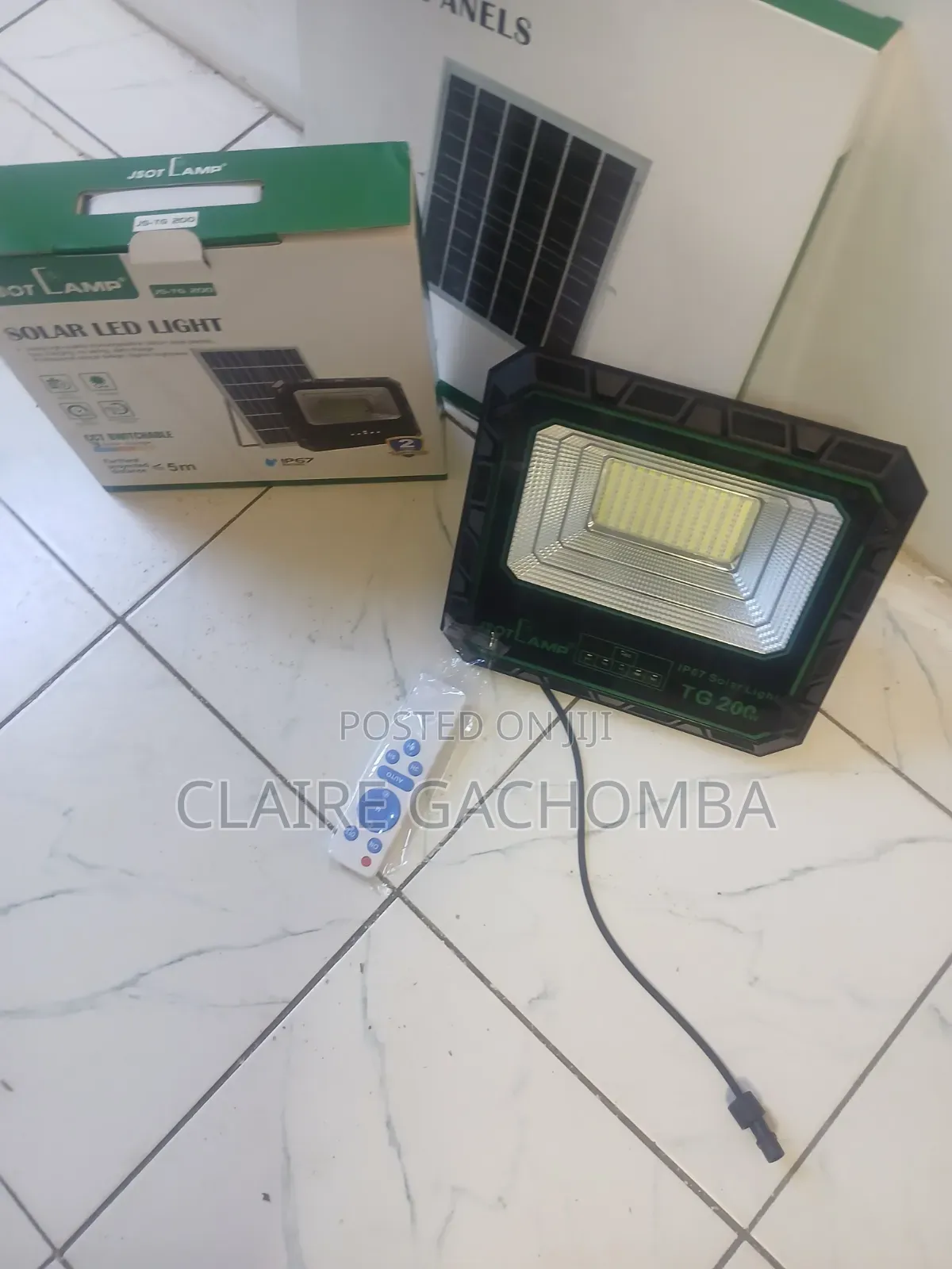Tg 200w Solar Floodlight – Ultra Bright Outdoor Security Light