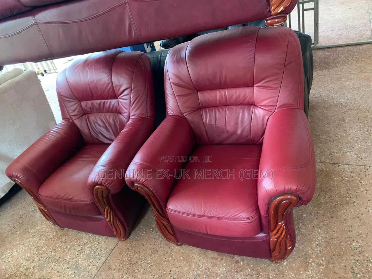 Ex-Uk Leather Sofa
