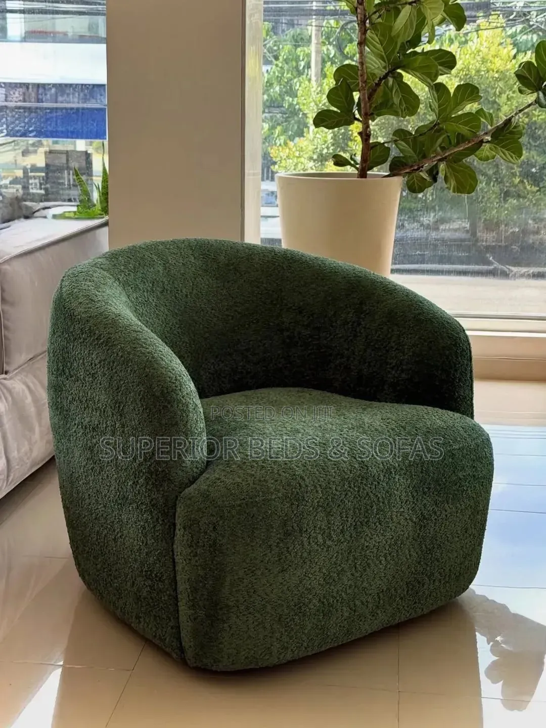 Modern Green Accent Chair