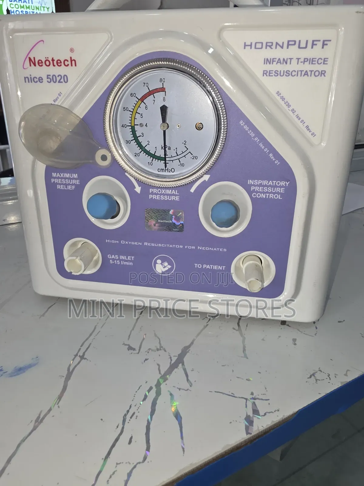 Neotech Hornpuff Infant T-Resuscitator