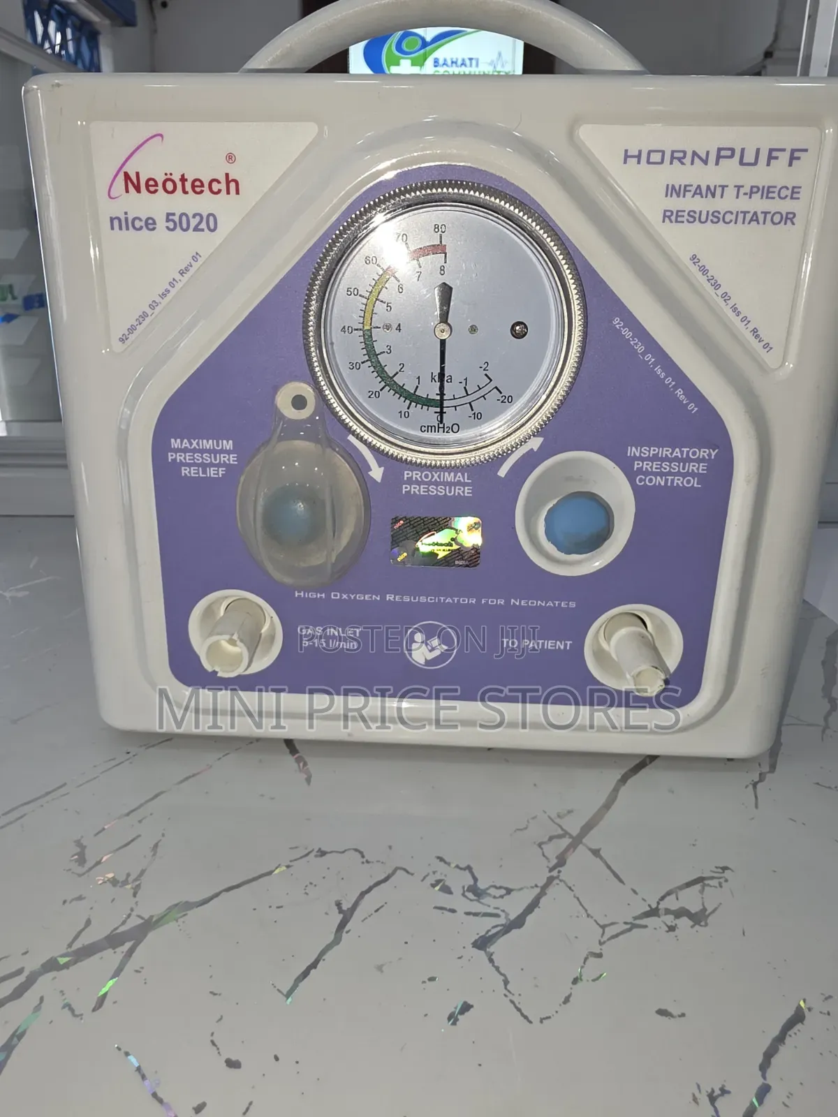 Neotech Hornpuff Infant T-Resuscitator