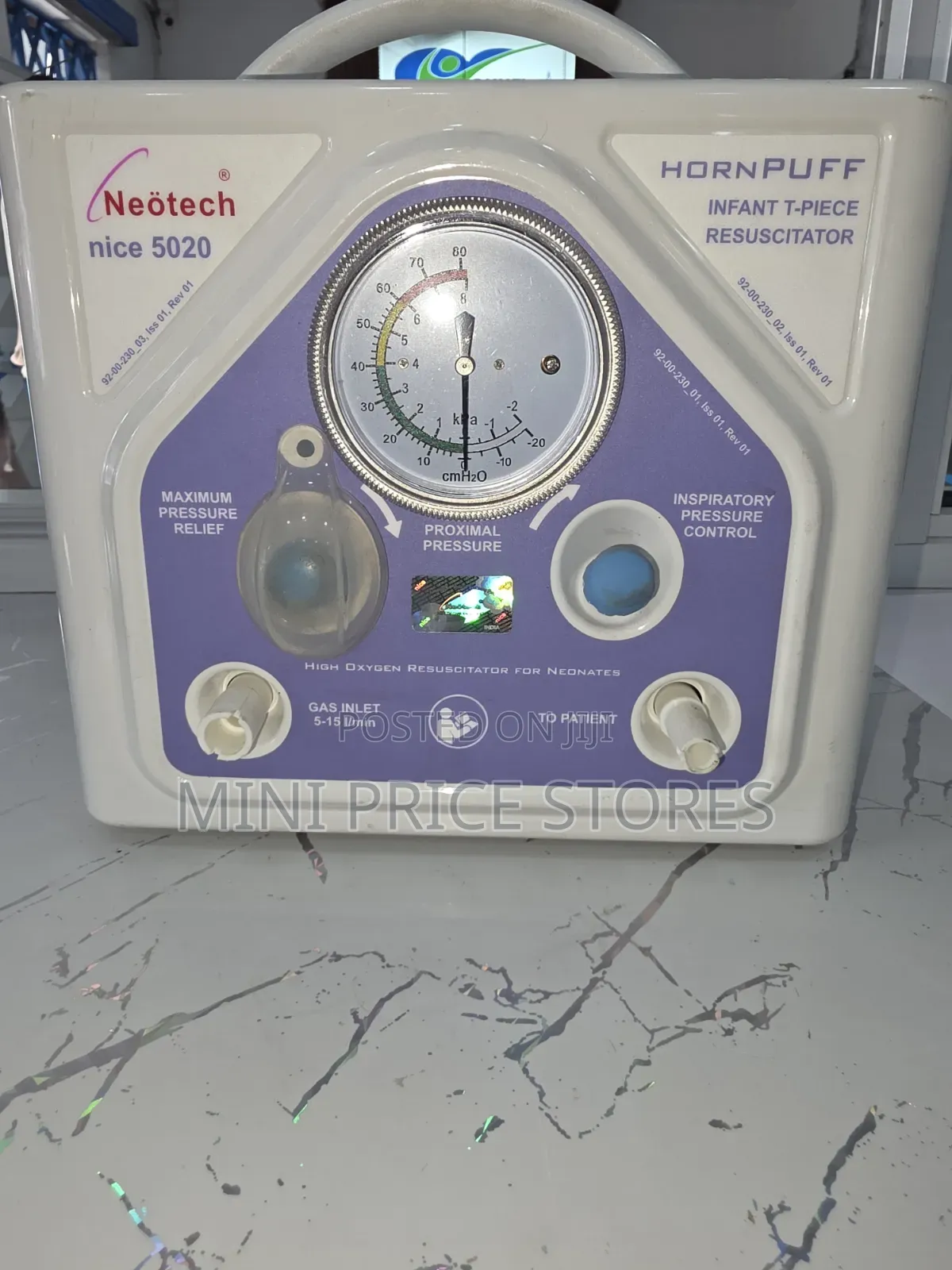 Neotech Hornpuff Infant T-Resuscitator