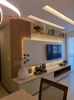 Flutted Panels and Marble Sheet Tv Stand Installation
