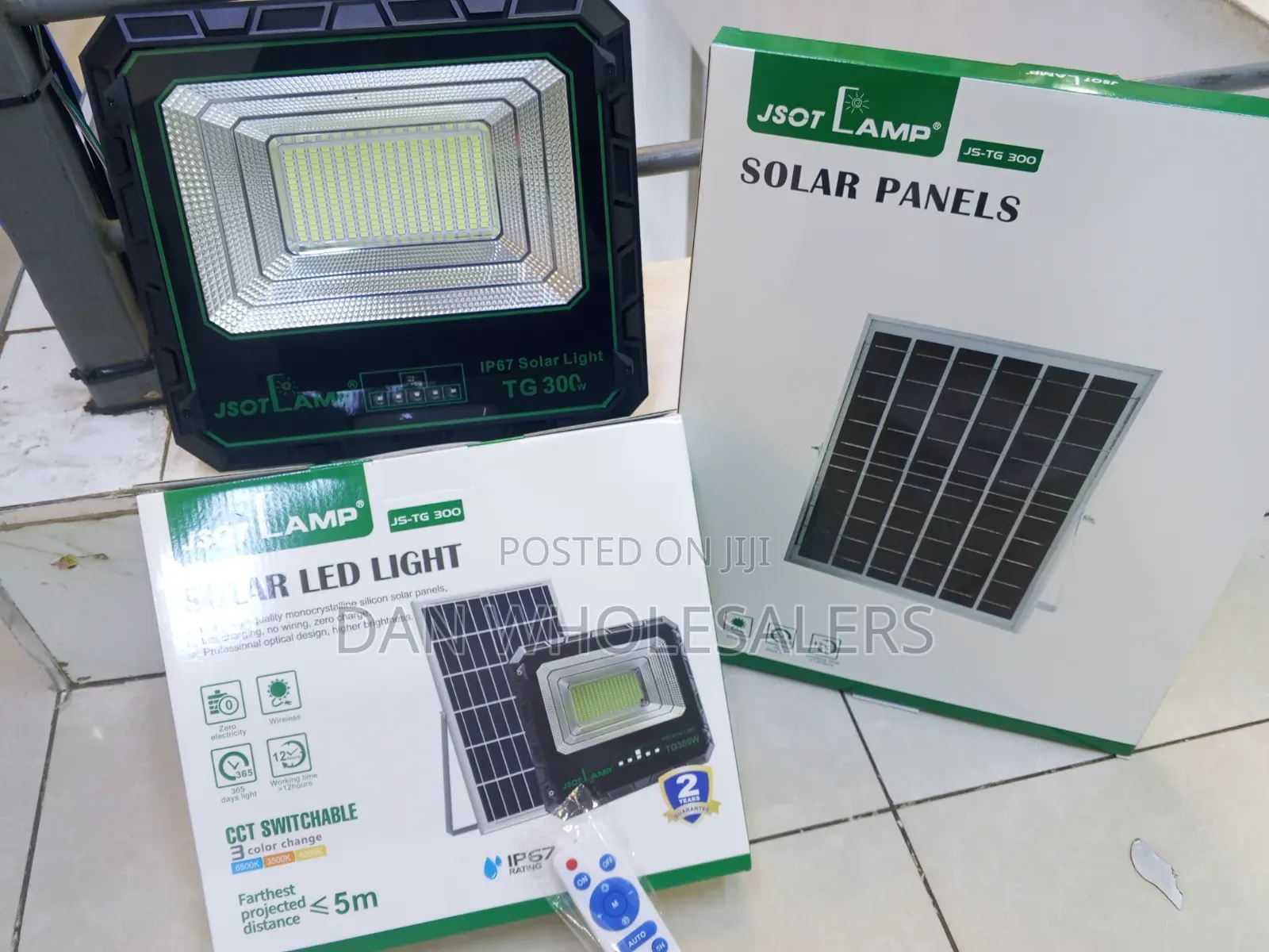 Jsot Lamp Js-Tg 300watts Solar Powered Security Light