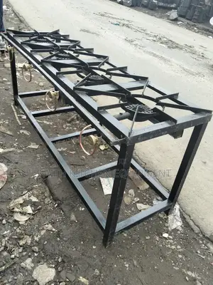 Mild Steel 4 Black Burners Gas Cooker