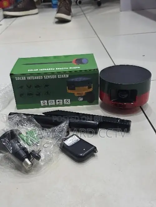 Solar Infrared Sensor Alarm Wireless Outdoor Security Siren