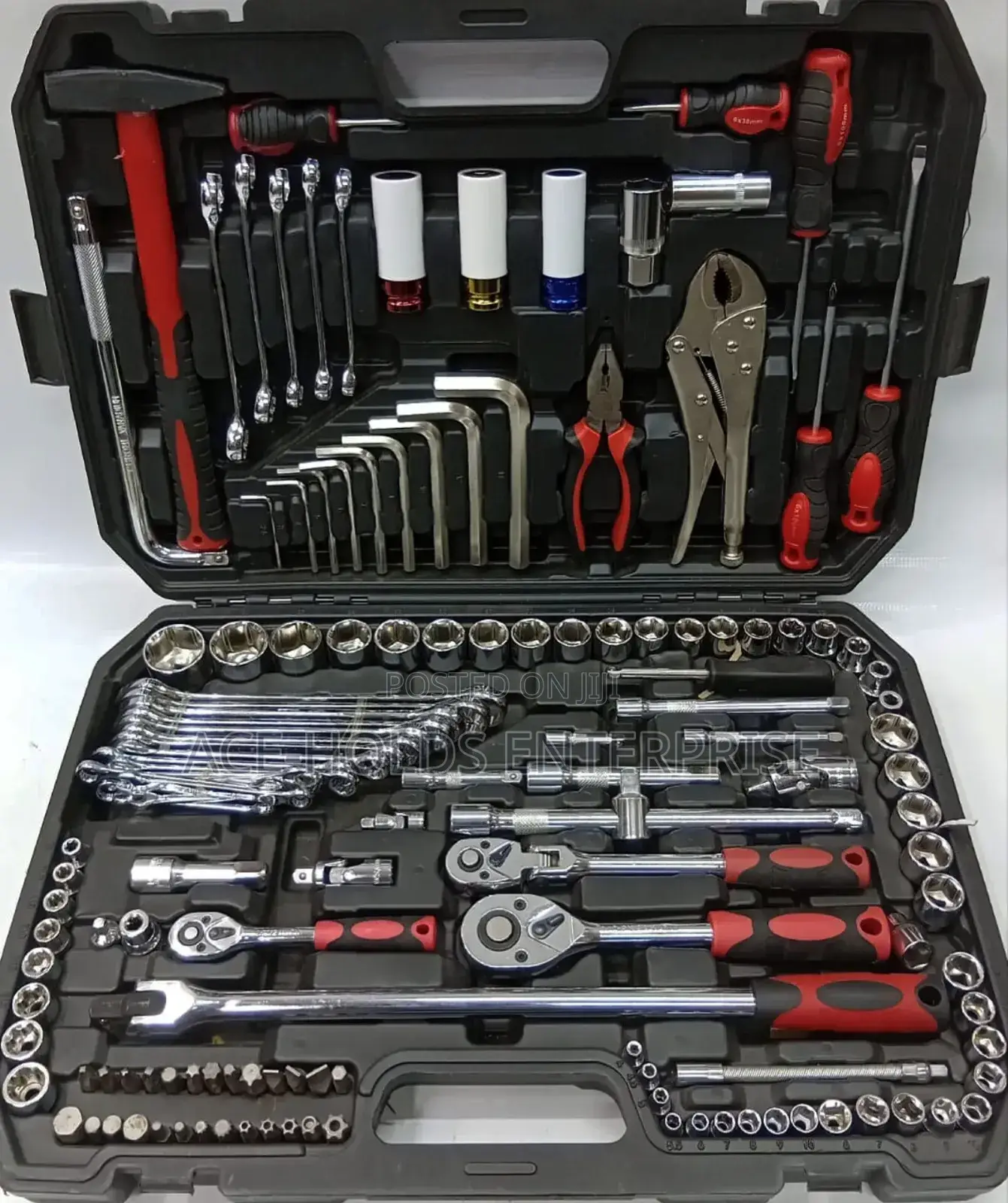 142-Piece Mechanical Tool Set – All-in-One Professional Repair Kit