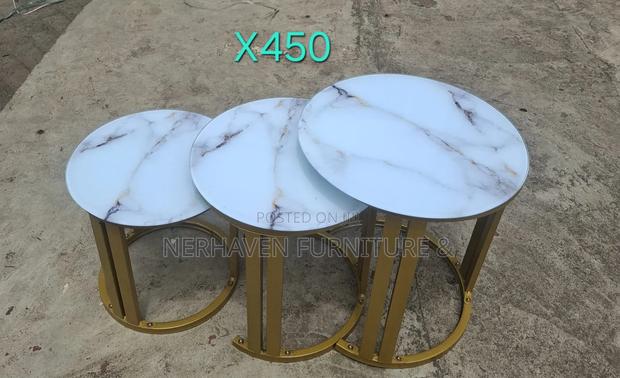 Nesting Stools Coffee Table - Modern Living Room Tables