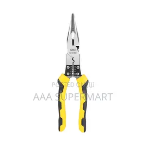 Deli Edl101008 9" 220mm Multifunctional Long Nose Pliers