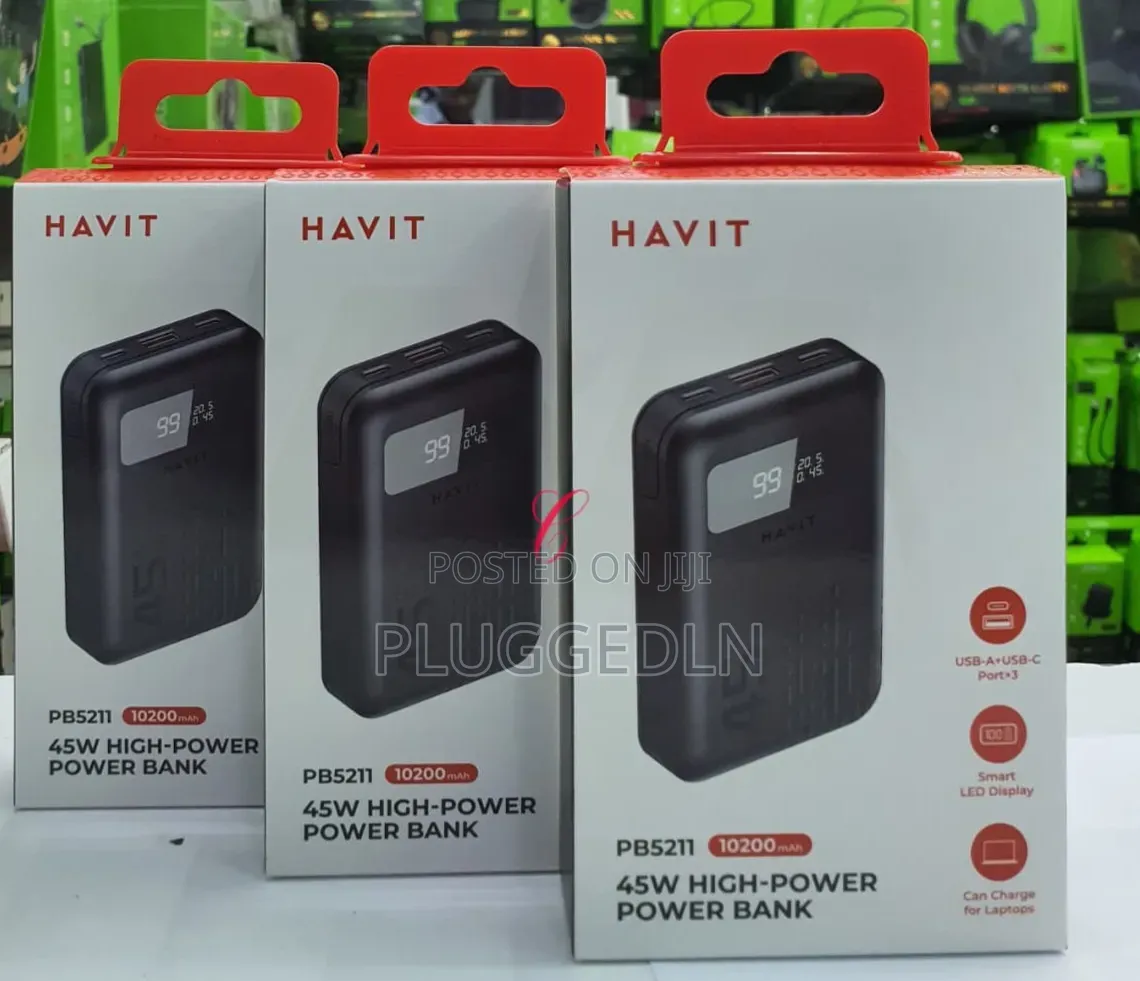 Havit Pb5211 *45w 10,200mah Laptop Charger