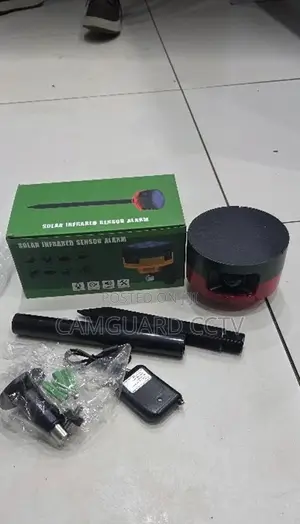 Wireless Solar Alarm Sensor With Flashing Warning Light