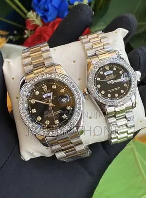 Couples Rolex Stone / Rhinestone Detailing on the Bezel