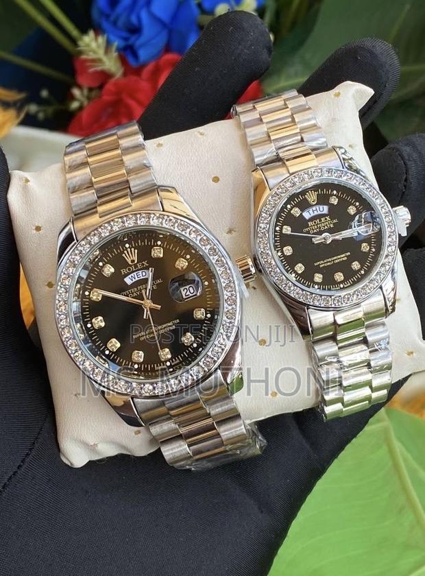 Couples Rolex Stone / Rhinestone Detailing on the Bezel - thumbnail 3