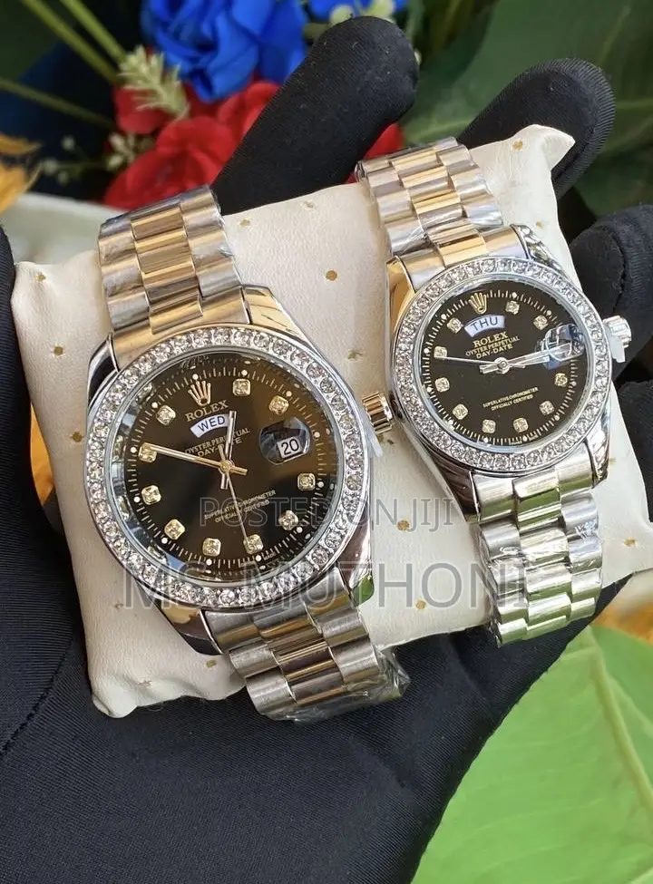 Couples Rolex Stone / Rhinestone Detailing on the Bezel