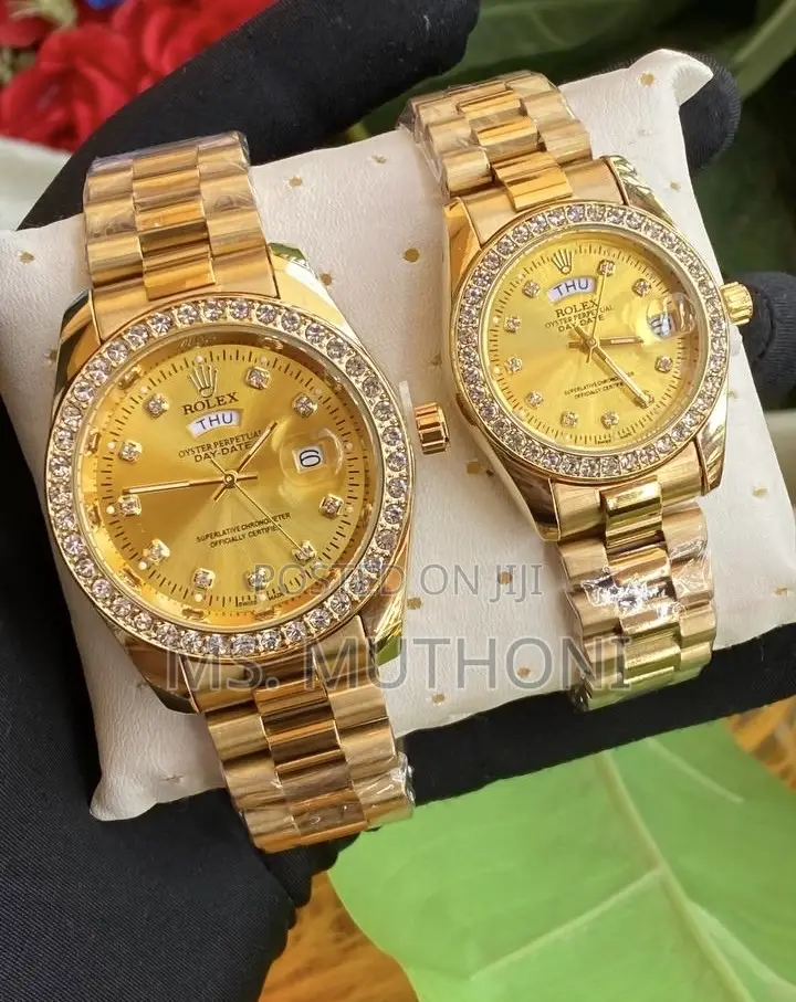 Couples Rolex Stone / Rhinestone Detailing on the Bezel