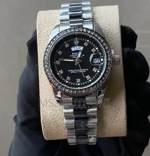 Rhinestones Detailed Ladies Quartz Rolex