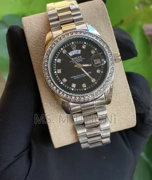 Rhinestones Detailed Ladies Quartz Rolex
