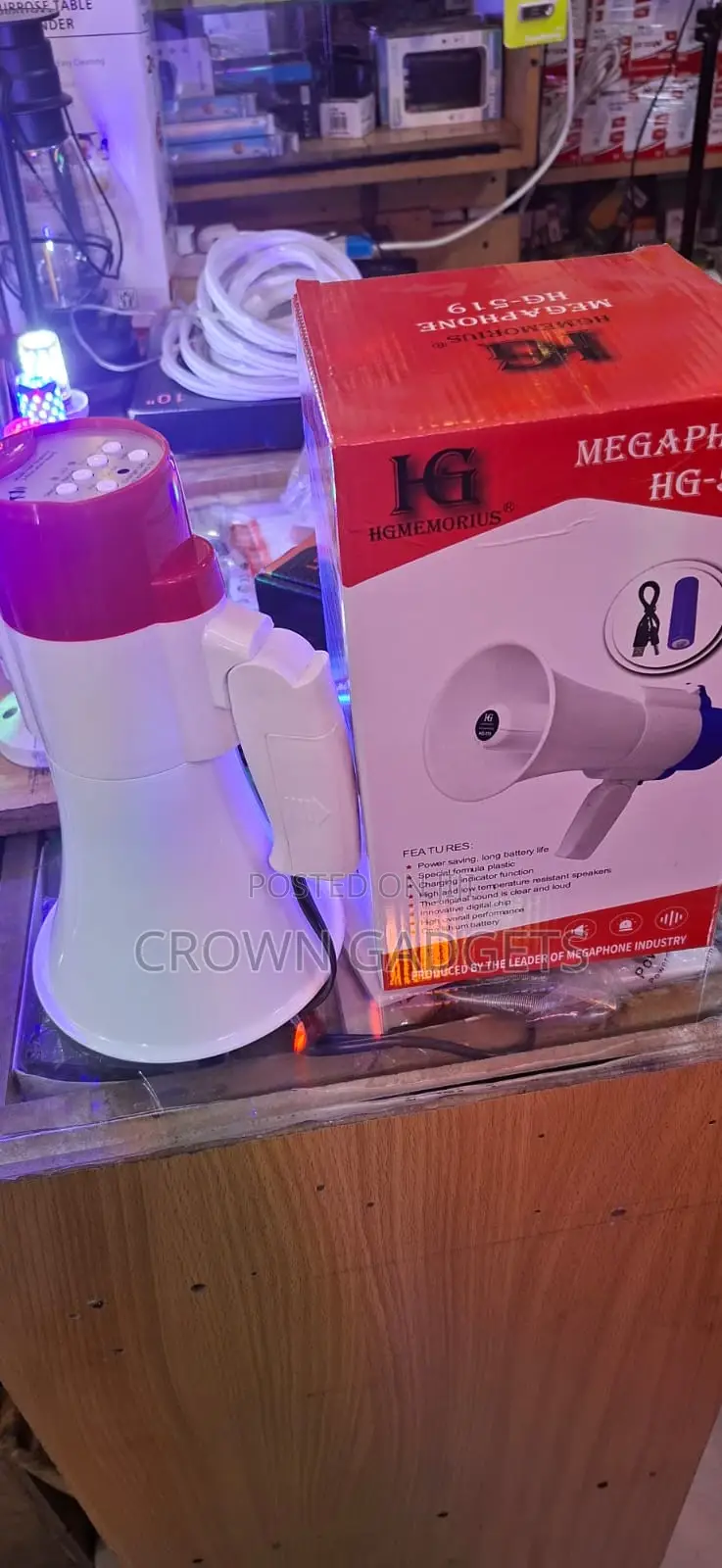 Rechargeable Handheld Megaphone Pa Speaker With Bluetooth