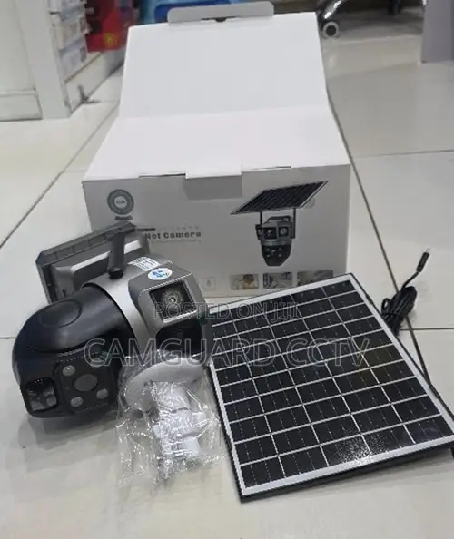 Dual Lens 4g Solar Security Camera V380 Pro PTZ Outdoor CCTV