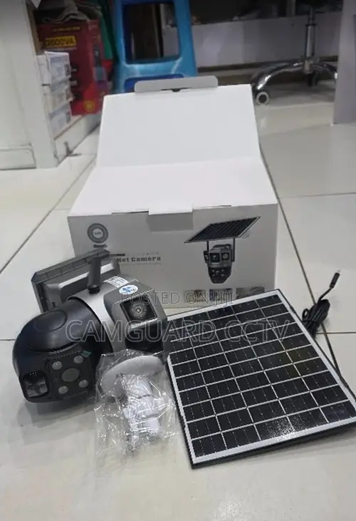 V380 Pro 4g Solar Camera Dual Lens Wireless Outdoor Camera