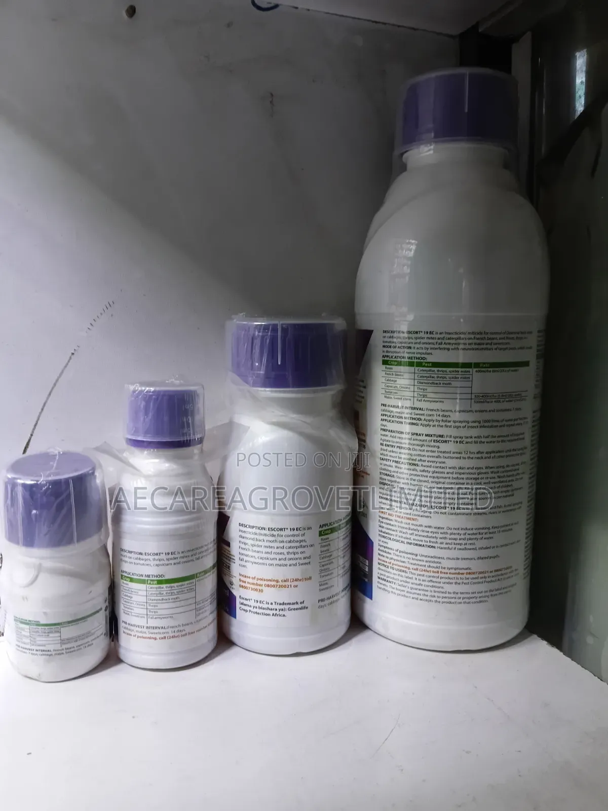 Escort 19ec Maize Insecticide 50ml,100ml, 250ml, 1litre