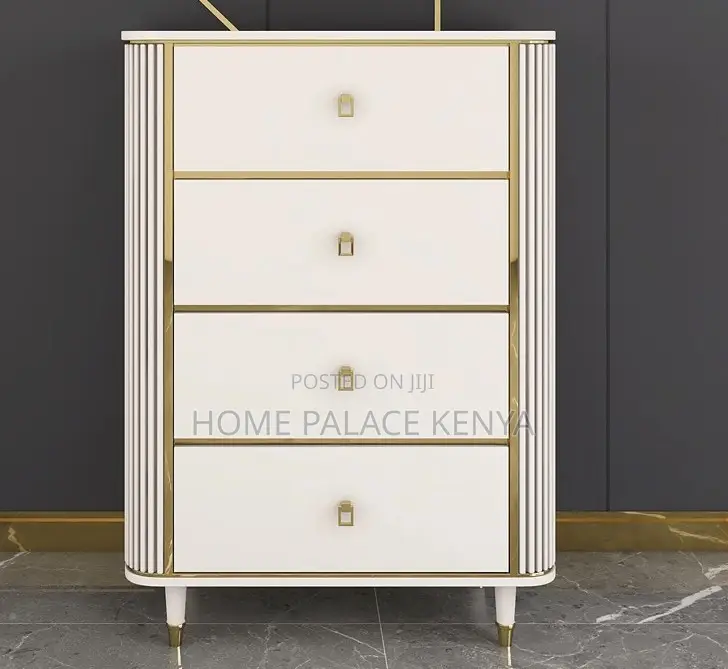Chest of Drawers: 4 Drawer Wooden Nightstand