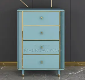 Chest of Drawers: 4 Drawer Wooden Nightstand