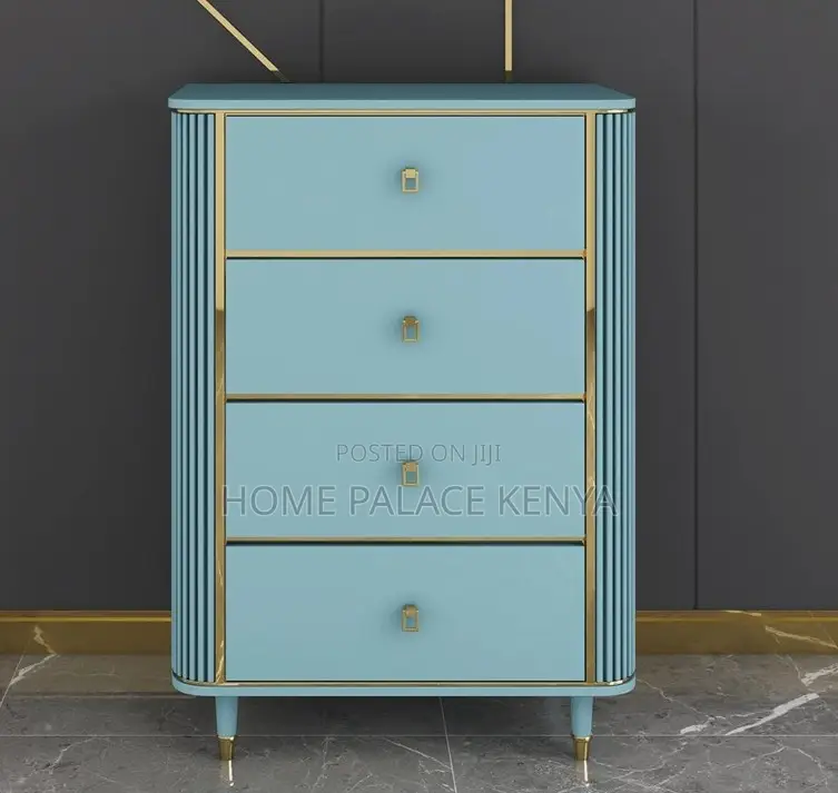 Chest of Drawers: 4 Drawer Wooden Nightstand