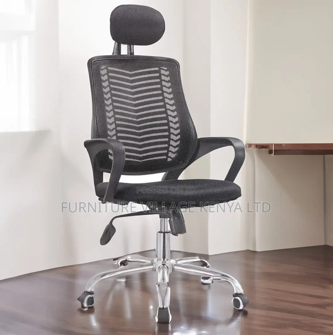 Breathable Backrest Mesh Headrest Chair