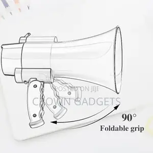 Rechargeable Handheld Megaphone Loudspeaker With Microphone