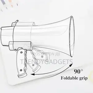 Rechargeable Handheld Megaphone Loudspeaker With Microphone