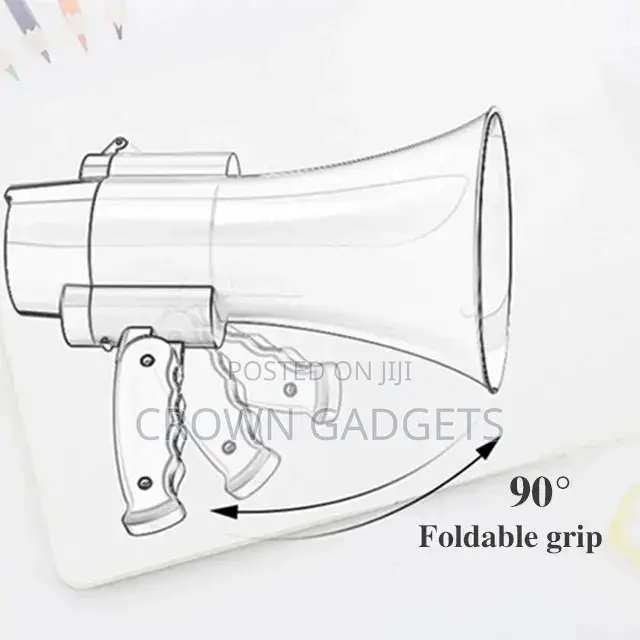 Rechargeable Handheld Megaphone Loudspeaker With Microphone