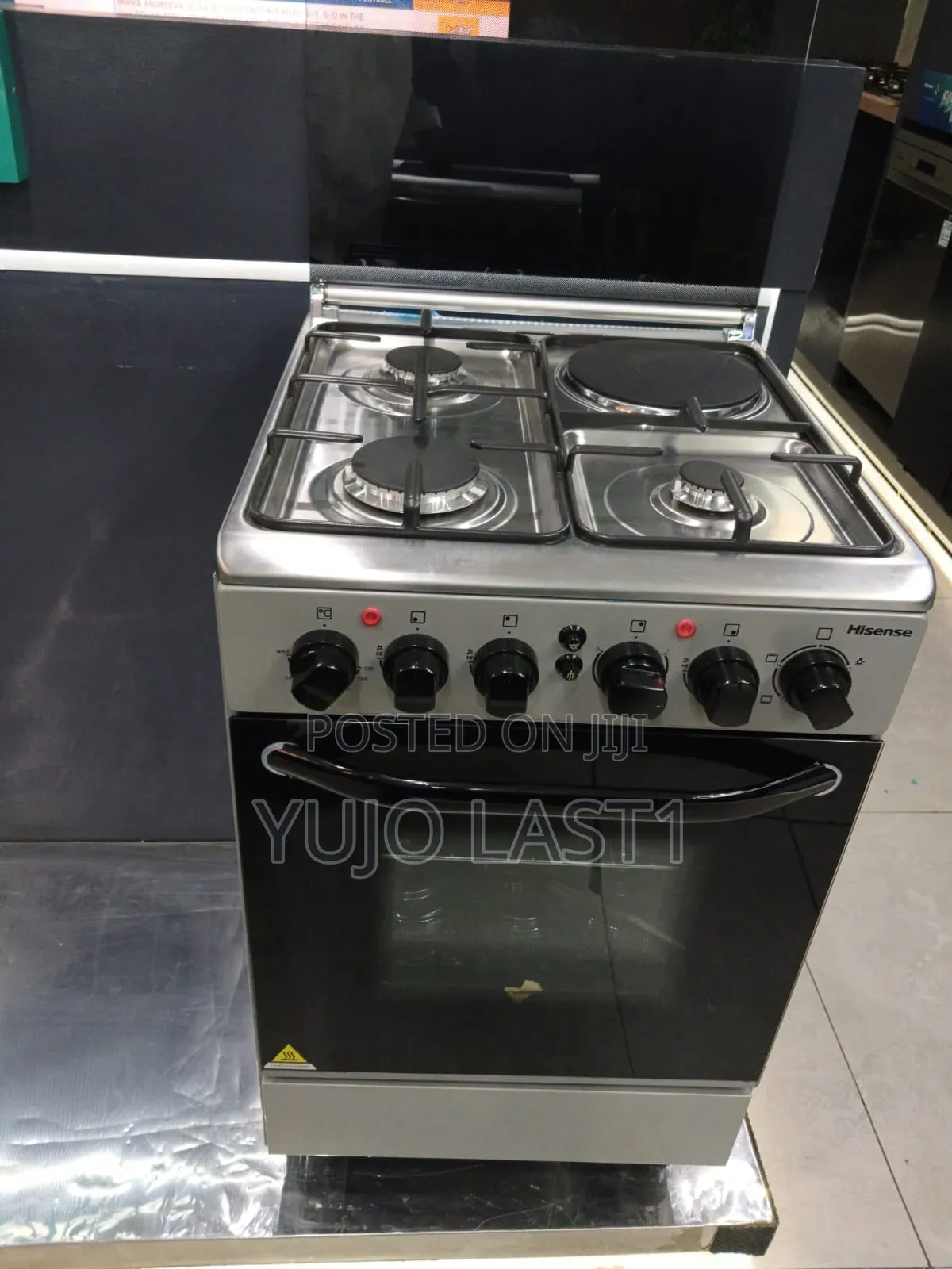 Hisense 50 by 55(Cm) 3+1 – Electric Oven Gas Cooker (Hf531 Gees)