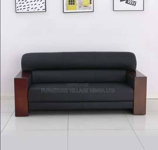 Leather Business Reception 5-Seater Sofa Set