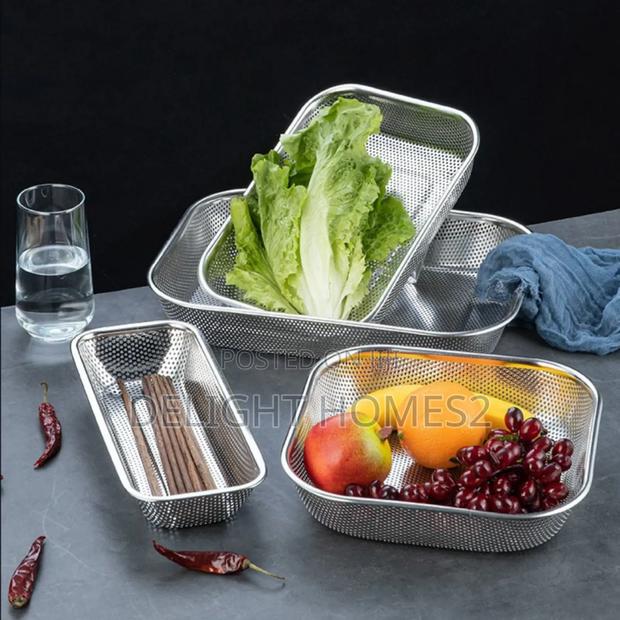 Steel Square Basket Colander_b - thumbnail 2